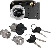 Ignition Switch with Ignition Lock Cylinder with 2 Door Lock and 4 Keys Fit for Grand Cherokee 1997-1998, Fit for Ram 2500/3500 1994-2002, Fit for Dodge Dakota 1997-2000 Replaces OE# 926061 5003845AA