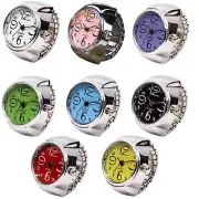 Ring Watch Analog Quartz Watch Dial Elastic Band Creative Finger Watch Men Women