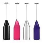 Milk Frother Drink Mixer Whisk Stainless Steel Spring Head Whisks Anti Slip for
