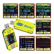 RIDEN® UM34/UM34C For APP USB 3.0 Type-C DC Voltmeter Ammeter Voltage Current Meter Battery Charge Measure Cable Resista