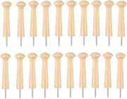 Wooden Shaker Peg Wood Screw-on Shaker Pegs Unfinished Wood Shaker Racks for Hanging Clothes Hats Towel DIY, Wood Hooks for Wall, Wood Wall Hooks, Wooden Coat Hooks Wall Mounted, Hat Hooks