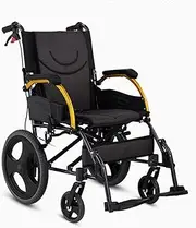 wheelchairs Portable Folding Wheelchair, Lightweight Aluminum Transit Chair, Attendant-propelled With Handbrakes 12-inch Rear Wheels adult wheel chairs