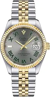 [CADISEN] Miyota 8215 Men's Automatic Watch with Power Reserve Mechanical Stainless Steel Sapphire Glass