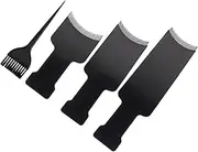 SAFIGLE 4Pcs Hair Tint Kit Professional Highlighting Board Brush for Easy Hair Coloring Durable Sturdy Design for Long Hair for DIY Hairdressing Salon Use