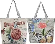 Reusable Cotton Canvas Tote Bag - Multipurpose Shopping, Travel, Gym, Everyday, and Grocery Shoulder Bag With Printing