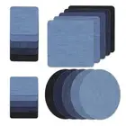 DIY Iron on Denim Fabric Patches For Clothing Jeans Repair Kit Sewing Decor SG