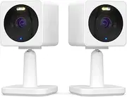 WYZE CAM OG Indoor/Outdoor 1080p WI-Fi Smart Home Security Camera with Color Night Vision, Built-in Spotlight, Motion Detection, 2-Way Audio, Compatible with Alexa & Google Assistant, White (2-Pack)