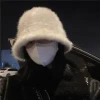 在飛比找momo購物網優惠-【D.studio】韓版冬季保暖毛毛漁夫帽(帽子 漁夫毛 女
