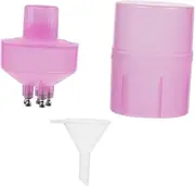 Healeved Lotion Alicator Bottle Applicator Dropper Bottle for Dyeing Cone Applicator Dropper Compact Leakproof Pink Hair Treatment