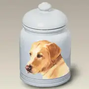 Yellow Labrador Retriever Treat Jar