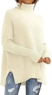 [Valtorixia] Womens Turtleneck Oversized Tunic Fall Outfits Clothes Trendy Fashion Long Pullover Knit Warm Clothes for Winter