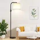 Fully Dimmable Floor Lamp - Floor Lamps 9W LED Light Bulbs, C:Black and White