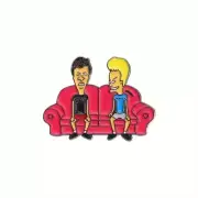 BUY 1 GET 1 FREE: Beavis and Butthead Metal Pin Funny Retro Animated Cartoon New