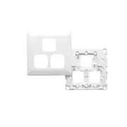 Clipsal Prestige Series Switch 3 Gang Grid/Cover - P2033/2VH-WE