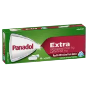 Panadol Extra Optizorb 16 Caplets Pain Relief Paracetamol 500mg Caffeine 65mg