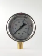 201L-254R - 0-5000 PSI/BAR-KPA LM 2-1/2″ Liquid Filled Gauge