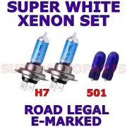 FITS SMART CROSS BLADE 2002-ON SET H7 501 XENON LIGHT BULBS