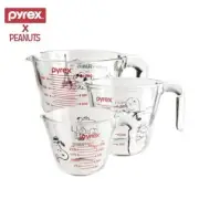 Pyrex PEANUTS SNOOPY Measuring Cup 3p set- 1L(33.8oz) 500ml(16.9oz) 250ml(8.5oz)
