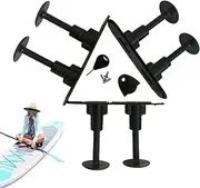 Paddleboard Fin | Soft Surf Board Fin Sets with Accessories,Surfwater Wave Fin, Heavy Duty Optimized Double Tabs Fins for Surfboards, Longboards