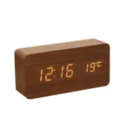 Sound Control Digital Alarm Clock & Thermometer