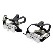 FPD NWL-363 Road Bike Pedals with Integrated Toe Clips Cages Straps