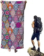 Quick Dry Beach Towel | Oversized Vacation Pool Towel - Sand-Proof Microfiber Blanket, Super Absorbent Portable Washing Cloth, Workout Gear for Gym Yoga Camping