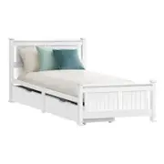Artiss Bed Frame Single 2 Drawers Beds Base