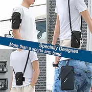 Prime Comfort Phone Holder Small Crossbody Shoulder Holsters Bag with Arm Band Fits iPhone and Android Use for Running Walking Hiking Biking