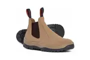 Mongrel Mens Suede Elastic Side Safety Work Boots 240040 - Wheat