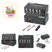 RCA 4-Way Bi-Directional Audio Switcher Splitter, 1 in 4 Out / 4 in 1 Out Ste...