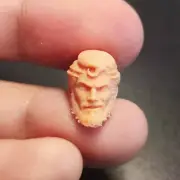Blank 1/24 Scale Comic White Super Man Head Sculpt Unpainted Fit 2.5" Figure