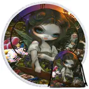 Fine Art Unseelie Court Gluttony Seven Deadly Sins Round Beach Towel