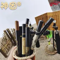 在飛比找Yahoo!奇摩拍賣優惠-神固黑檀木紫光檀拔口香筒整木雕刻長款流蘇線香爐臥香盒香道用品