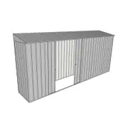 Build-a-Shed 0.8 x 4.5 x 2m Skillion Double Sliding Side Door Shed - Zinc