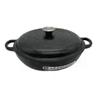 Le Creuset Buffet Casserole 26cm (10.23") 2.2L Black Cast Iron With Box NEW