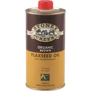 Stoney Creek Organic Flaxseed Oil Brown 500ml