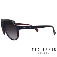 在飛比找momo購物網優惠-【TED BAKER】限量款 英國紳士石紋款飛行員太陽眼鏡(