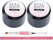 Nail Repair Glue for Broken Natural Nails - Nail Glue for Broken Nail - Double-Ended Brush, Restore Weak, Broken, Damaged Nails
