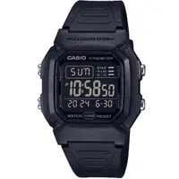 在飛比找momo購物網優惠-【CASIO 卡西歐】卡西歐電子錶 學生錶 黑色(W-800
