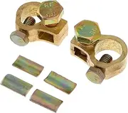 OFFSCH 2pcs Thickened Copper Battery Terminal Connectors for Trucks Stable Quick Disconnect Automotive Battery Post Terminals Secure Clamping Design for Optimal Connection
