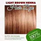 Light Brown Henna Hair Dye - 100% Organic and Chemical free henna for hair color