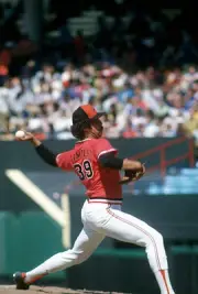 Ross Grimsley Baltimore Orioles pitches at an Major League Baseba- 1974 Photo