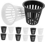 Outanaya 20pcs Mini Planting Baskets Hydroponic Net Cups for Flowers Plastic Nursery Pots Mesh for Planting
