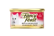 Fancy Feast Adult Classic Pate Wet Cat Food Beef & Chicken Feast 24 x 85g
