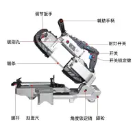 在飛比找蝦皮購物優惠-【現貨直發】博來新款便攜式多功能帶鋸機切割機手持小型臥式金屬