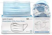 Safe+Mate x Case-Mate - Disposable Face Mask - 3 Ply - 50 Count - Boxed