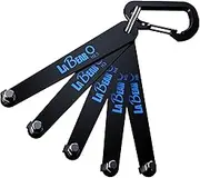 LABEAR - Metric HEX Ultra Low Profile Offset Screwdriver Set 5 Piece, 90 Degree Straight Slim Plate For Tight Area, EDC Screwdriver 5pcs Set