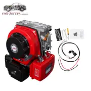 10HP Diesel Engine 411cc 4 Stroke Single Cylinder Electric Start 72.2mm Shaft