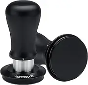 Normcore 58.5mm Espresso Tamper V5, Spring-Loaded Coffee Tamper with 6 Adjustable Pressure Settings, Tri-Spring Technology, Titanium-Coated Flat Base, Anodized Aluminum Handle and Silcone Stand