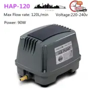 Hailea HAP-120 Hiblow Air Diaphragm Pump Oxygen Supplies Aquarium Pond 120L/M